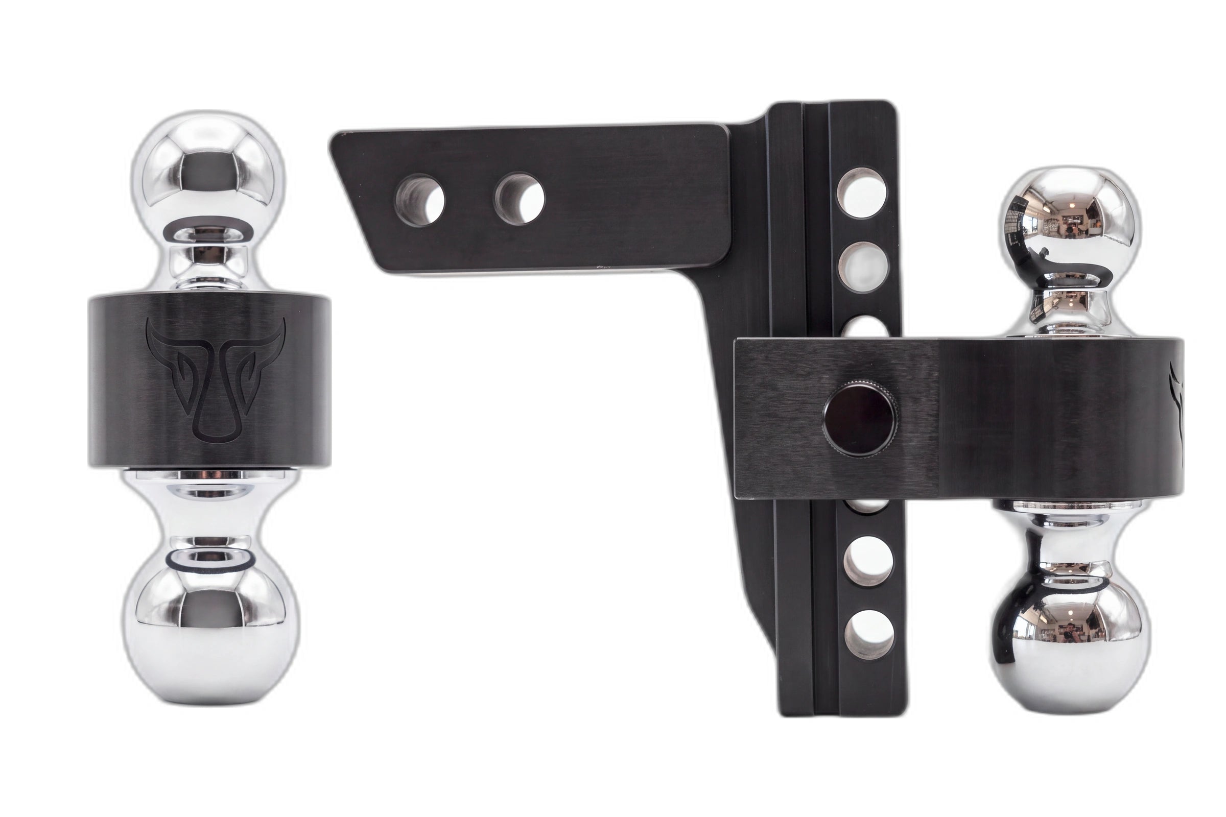 YakJak Black adjustable dual-ball hitch – hitch and dual-ball mount