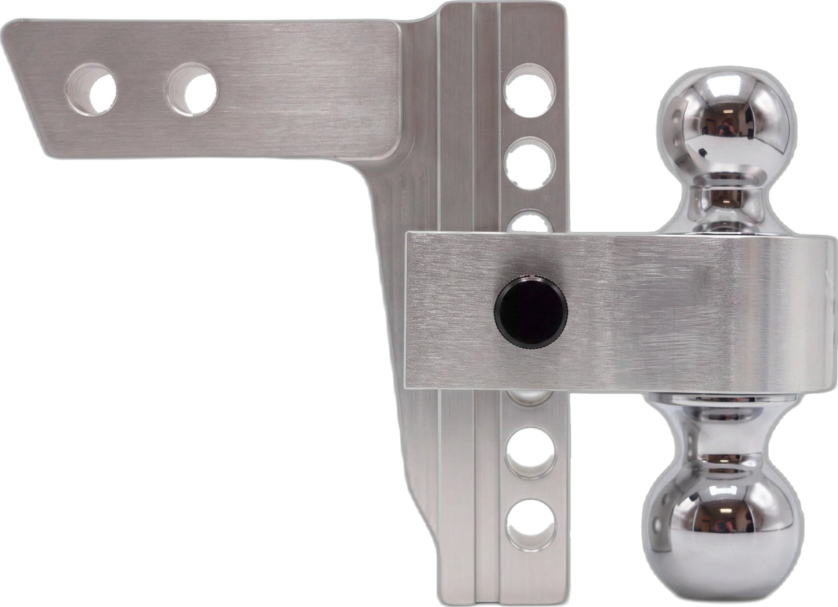 YakJak adjustable dual-ball hitch, silver